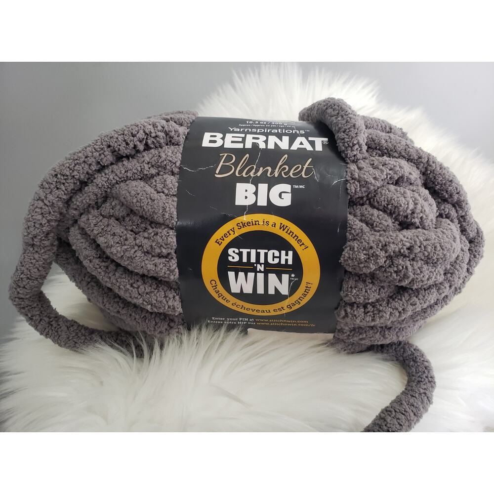 Yarnspirations Bernat Blanket‎ Big Yarn 10.50z Gray